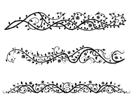 Roses borders Stock Illustration