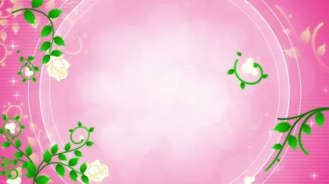 Roses DeVine Flourish Background 02 HD Stock Footage 10874996