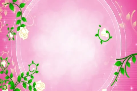 Roses DeVine Flourish Background 02 Widescreen Stock Footage 10875124