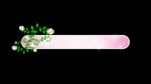 Roses DeVine Flourish Lower Third HD 스톡 동영상 10874997