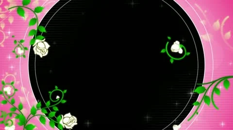 Roses DeVine Flourish Overlay HD Stock Footage 10875001