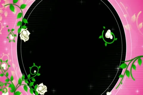 Roses DeVine Flourish Overlay Widescreen Stock Footage 10875129