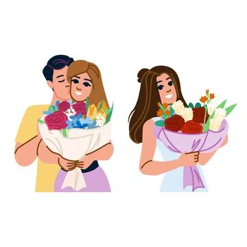 Roses flower gift vector Stock Illustration
