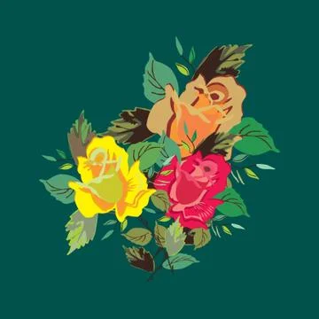 Roses Stock Illustration