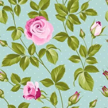 Roses pattern. Stock Illustration
