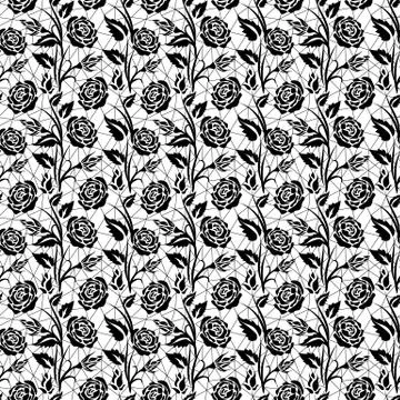 Roses pattern Stock Illustration