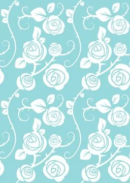 Roses seamless pattern Stock Illustration
