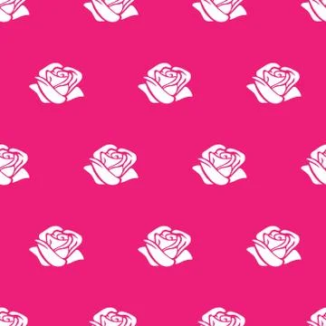 Roses seamless pattern vector background Stock Illustration