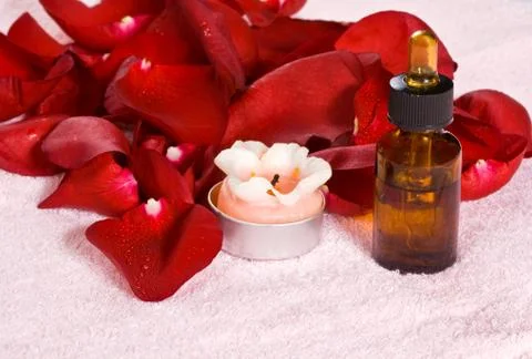 Roses in a spa Stock Photos