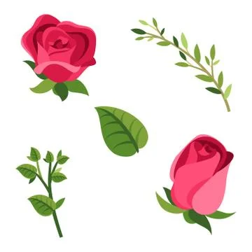 Roses vector collection Stock Illustration