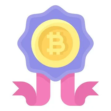 Rosette icon, Cryptocurrency related vector Stock Illustration