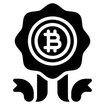 Rosette icon, Cryptocurrency related vector Stock Illustration