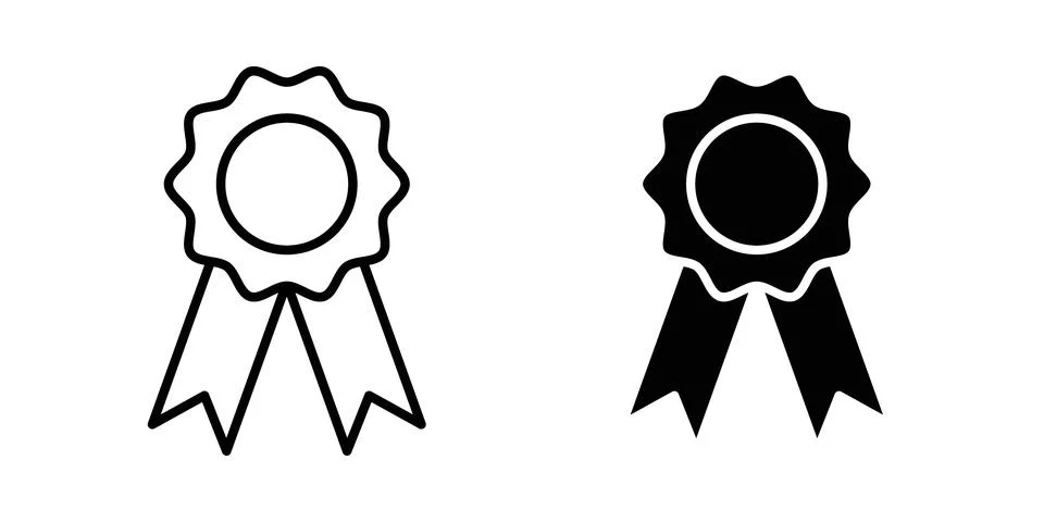 Rosette icon vector symbol graphics Stock Illustration