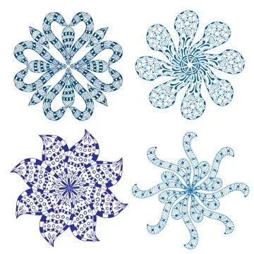 Rosette ornament Illustrazione stock