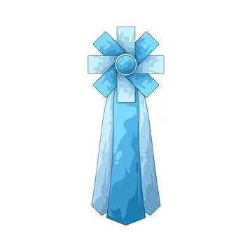 Rosette ribbon illustration Stock Illustration