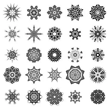 Rosettes Tattoo Design Stock Illustration