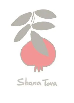 Rosh Hashana greeting vector background. Wishing Happy New Year in Hebrew. Ha Stock-Illustration