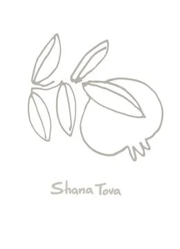 Rosh Hashana greeting vector background. Wishing Happy New Year in Hebrew. Ha Stock Illustration