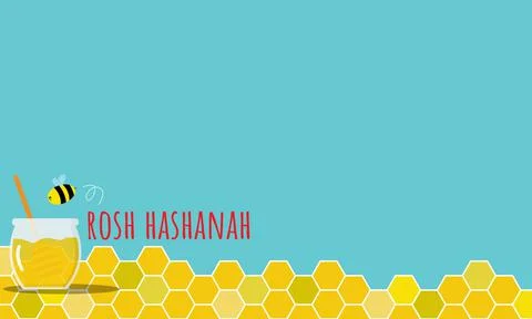 Rosh Hashanah Background with Copy Space Area Stock-Illustration