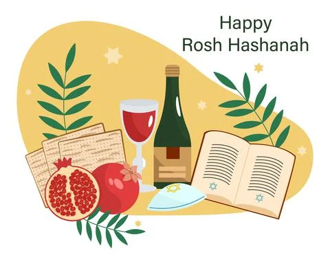 Rosh Hashanah Stock Illustration