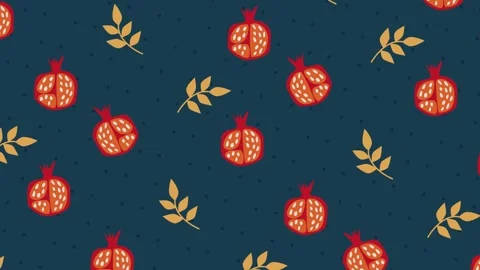 Rosh Hashanah Pattern Background Stock Footage 284963022
