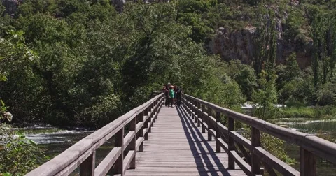 Roski Slap bridge Video stock 46031081