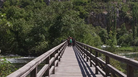 Roski Slap bridge Stock Footage 46059847