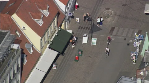 Roskilde aerial 스톡 동영상 65380535