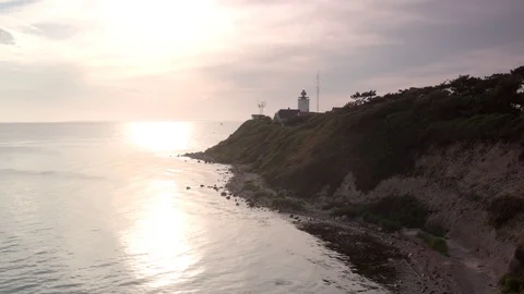 Røsnæs lighthouse Vídeo Stock 111345697