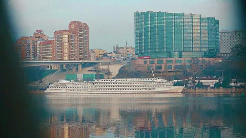 Rosnow on the don ship Stock Footage 129677039