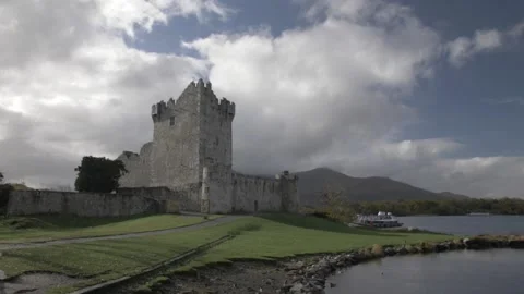 Ross Castle in Killarney 180 FPS Stock Footage 170841427