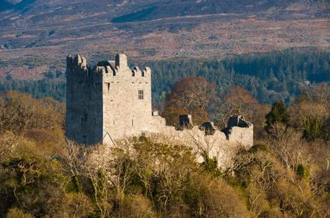 Ross castle in the Ring of Kerry Stock Photos