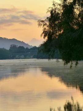 Ross River Sunrise Stock Photos