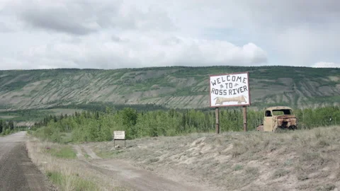 Ross River, Yukon Territory. Stock Footage 132945754