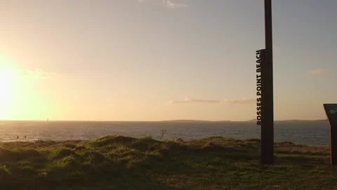 Rosses Point Beach sign 動画素材 201526931