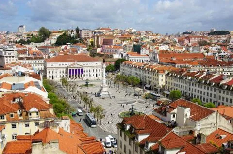 Rossio square Stock Photos