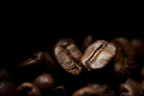 Rosted coffee beans 스톡 사진
