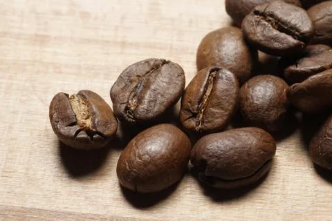 Rosted coffee beans Foto stock