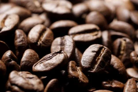 Rosted coffee beans Fotos de archivo