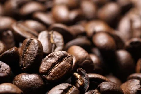 Rosted coffee beans Fotos de archivo