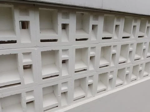 Roster pattern wall Stock Photos