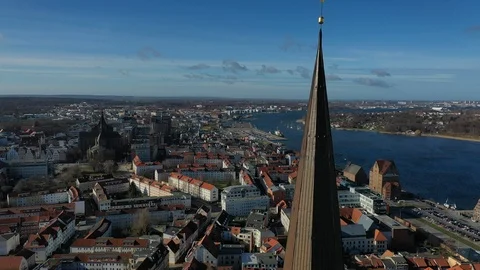 Rostock spire Video stock 103619670
