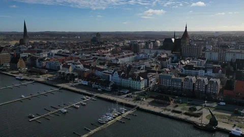 Rostock Unterwarnow Stock Footage 103257310