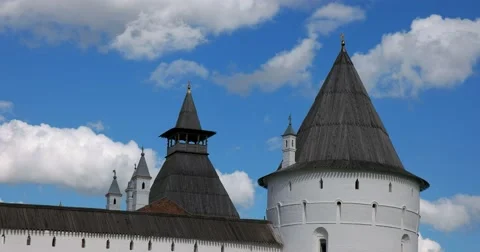 Rostov Kremlin. Tower. The Golden ring of Russia. Rostov Veliky Stock Footage 65415410
