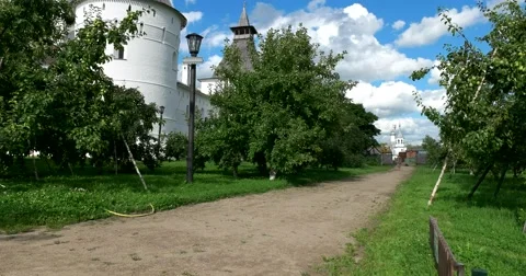 Rostov Kremlin. Trail. The Golden ring of Russia. Rostov Veliky Stock Footage 65415491