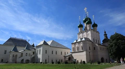 ROSTOV.RUSSIA - 2012: Kremlin inside Stock Footage 49102866