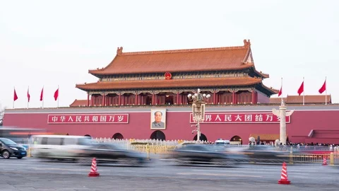The rostrum of Tian An Men Video stock 123140816