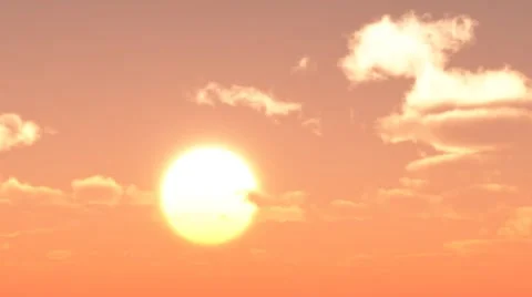 Rosy clouds at dusk Vídeo Stock 5297602