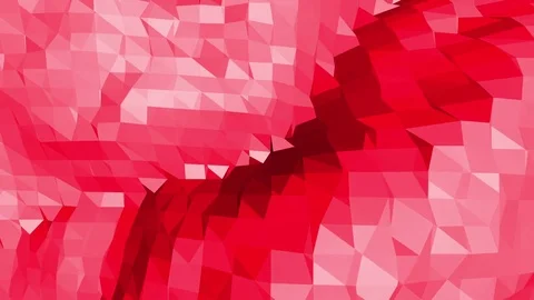 Rosy or pink low poly surface as elegant transforming shining background Stock Footage 76907868