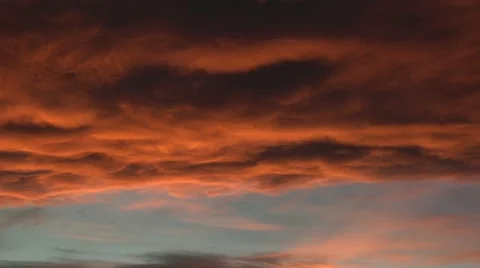 Rosy Sunset Stock Footage 54742456